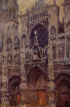 尅勞德 莫奈 Rouen Cathedral, Grey Weather